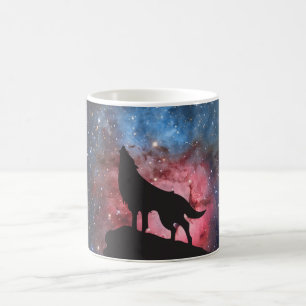 Wolf, der in der Galaxie heult Tasse