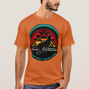 Wolf Design Klamath Tribes  T-Shirt