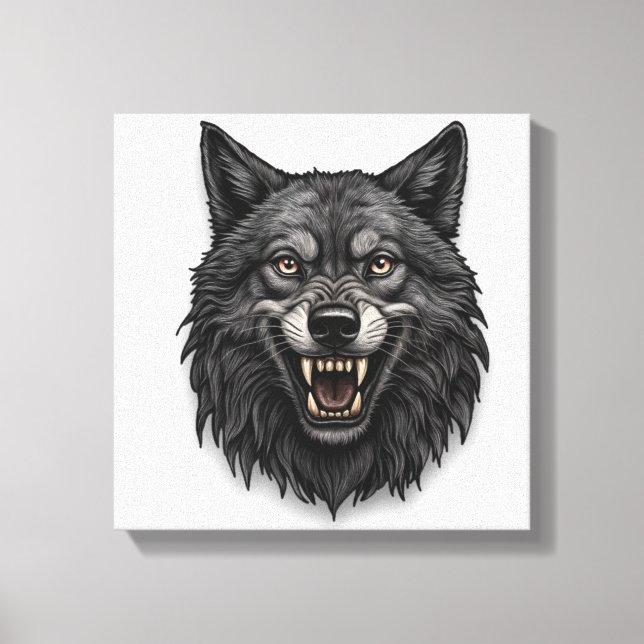 Wolf Design Leinwanddruck (Vorderseite)