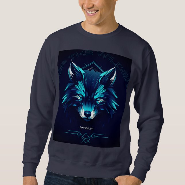 Wolf Design Sweatshirt (Vorderseite)