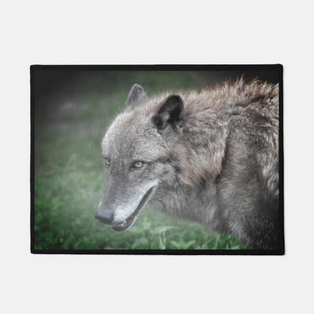 Wolf Door Mat Fußmatte (Vorderseite)