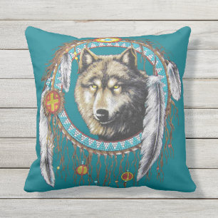 Wolf Dreamcatcher Kissen
