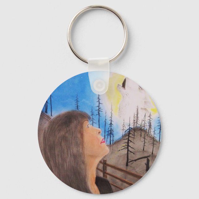 Wolf Dreamer Schlüsselanhänger (Vorderseite)