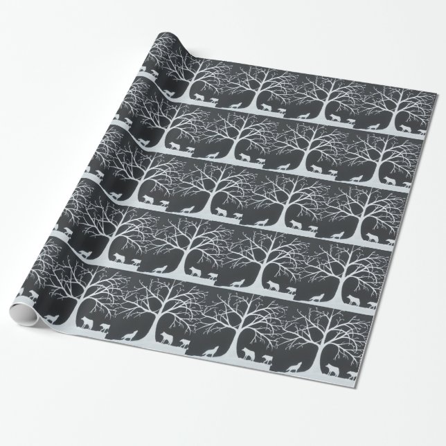 Wolf-Eklipse Geschenkpapier (Ungerollt)