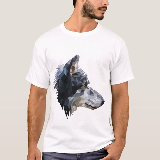 Wolf entwarf Kunstt-shirt T-Shirt (Vorderseite)