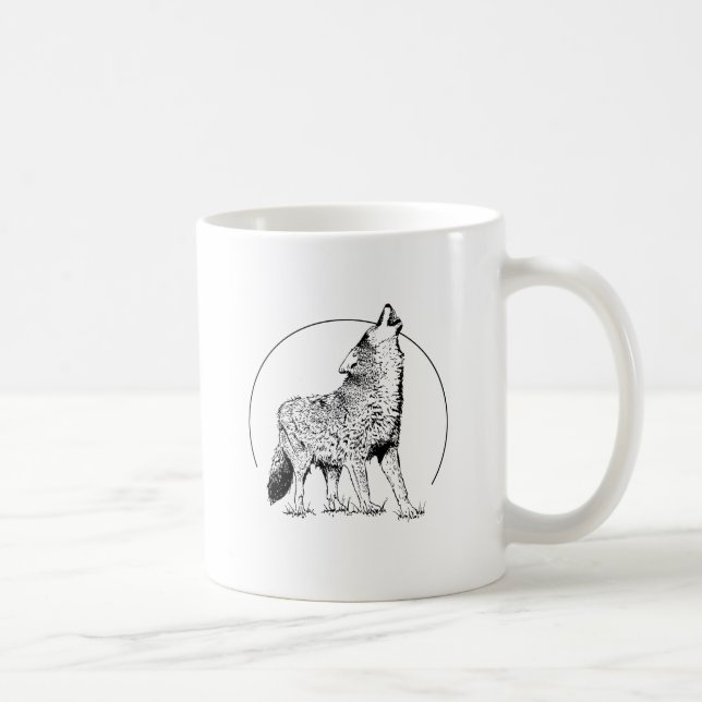 WOLF-ETIKETT TASSE (Rechts)