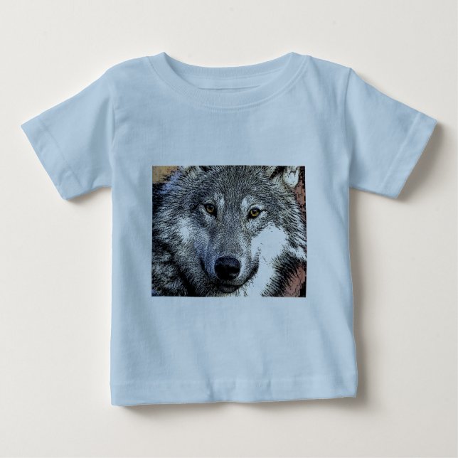 Wolf Eyes Artwork Baby T-shirt (Vorderseite)