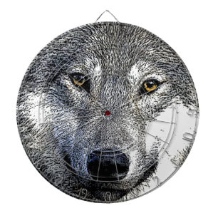 Wolf Eyes Artwork Dartscheibe