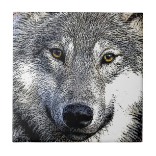 Wolf Eyes Artwork Fliese