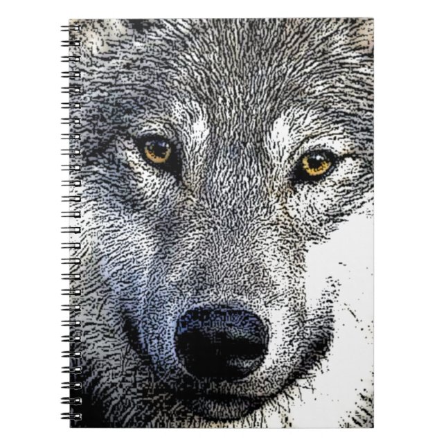 Wolf Eyes Artwork Notizblock (Vorderseite)