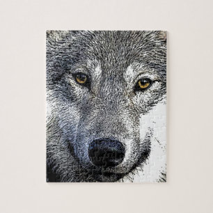 Wolf Eyes Artwork Puzzle