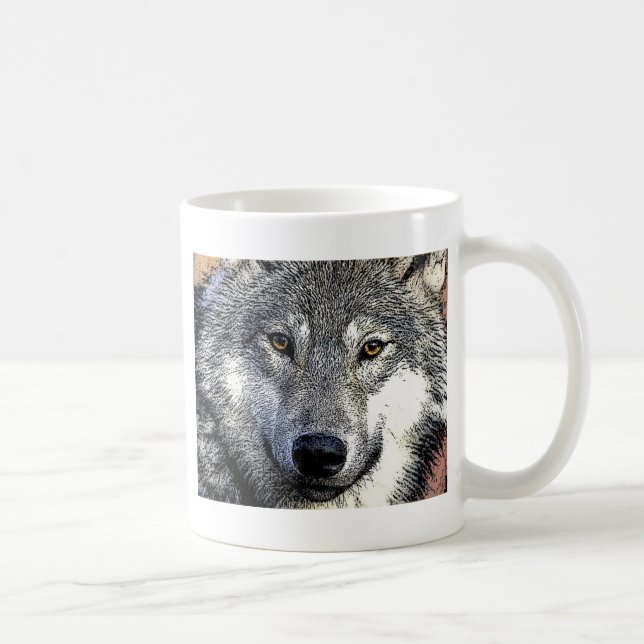 Wolf Eyes Artwork Tasse (Rechts)