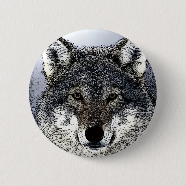 Wolf Eyes Button (Vorderseite)