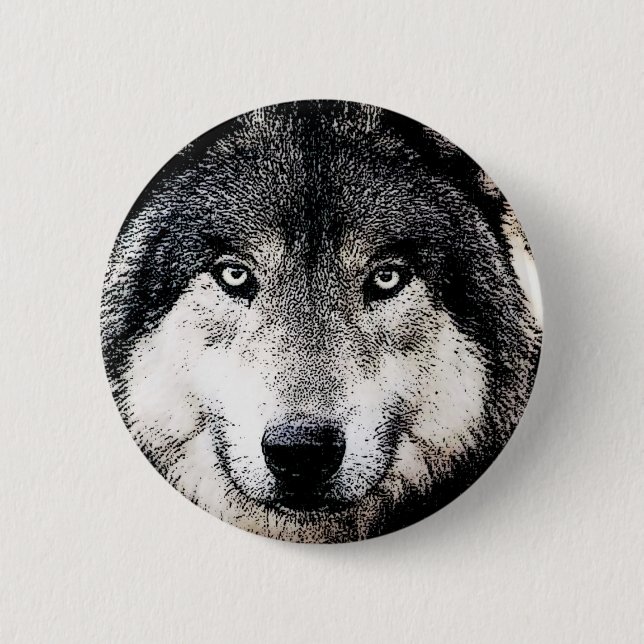 Wolf Eyes Button (Vorderseite)