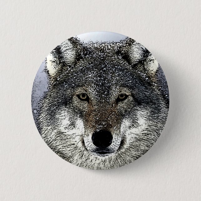 Wolf Eyes Button (Vorderseite)