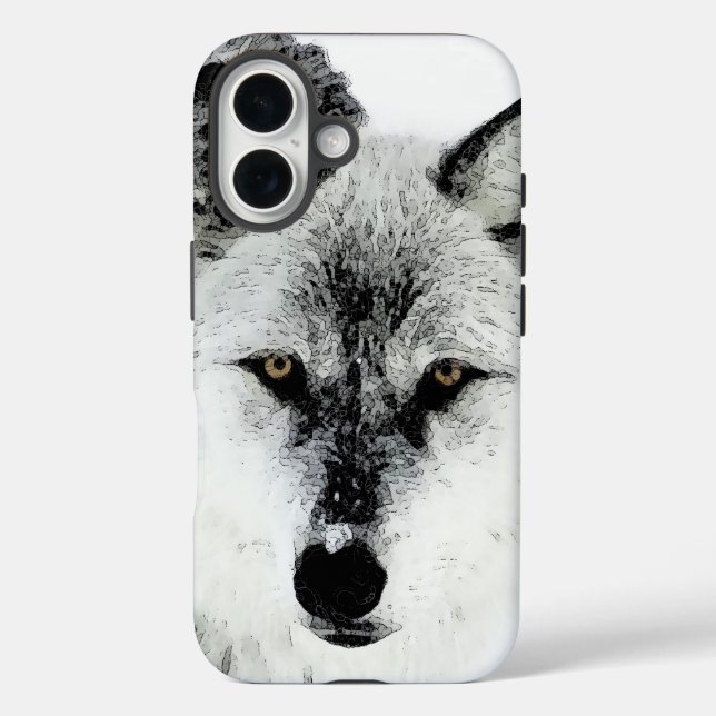 Wolf Eyes Case-Mate iPhone Hülle (Rückseite)