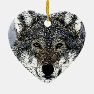 Wolf Eyes Keramikornament