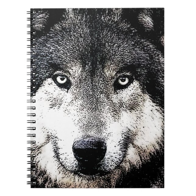 Wolf Eyes Notizblock (Vorderseite)
