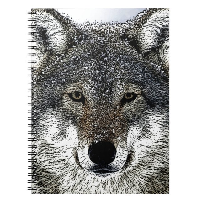 Wolf Eyes Notizblock (Vorderseite)
