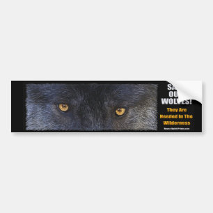 WOLF EYES Wildlife Conservation Autoaufkleber