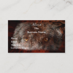WOLF EYES Wildlife Support Business Card Visitenkarte