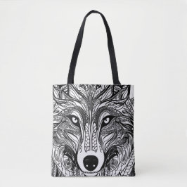 Wolf Face Tasche