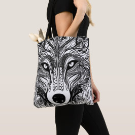Wolf Face Tasche