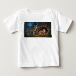 Wolf Familie Baby T-shirt
