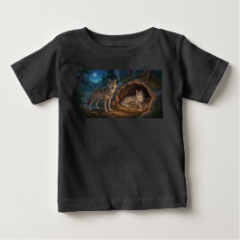 Wolf Familie Baby T-shirt