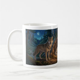 Wolf Familie Kaffeetasse