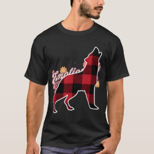 Wolf Family Red Kariert Buffalo Matching Family Pa T-Shirt