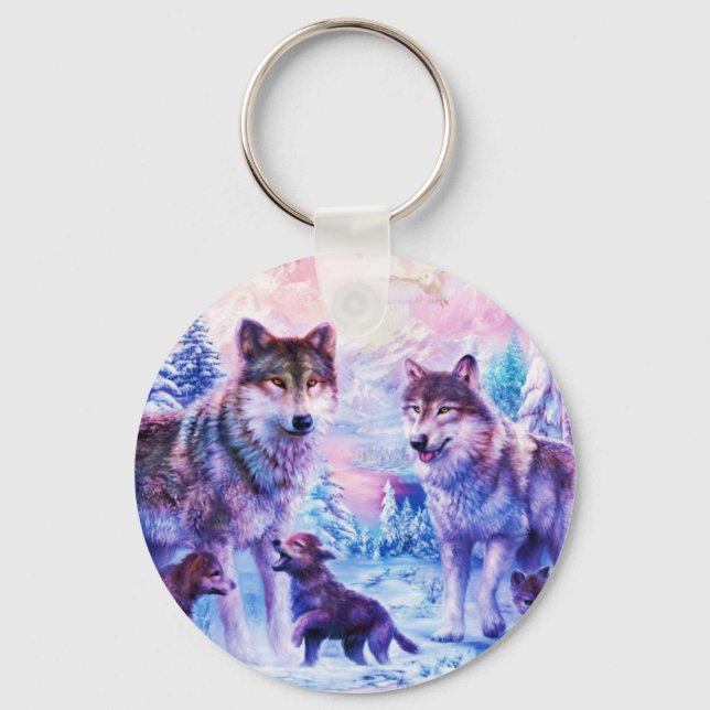 Wolf Family Schlüsselanhänger (Vorderseite)