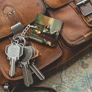 Wolf Fantasy Blonde Sorceress Schlüsselanhänger