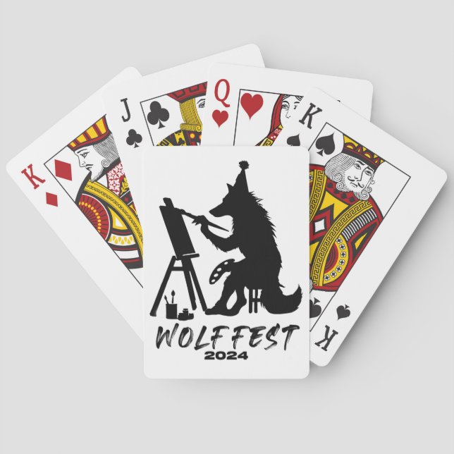 Wolf Fest 2024 Kartendecke Spielkarten (Rückseite)