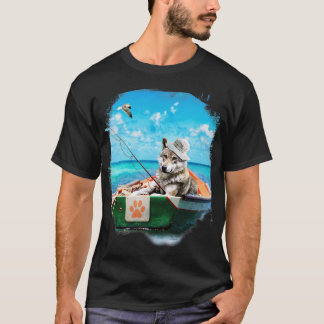 Wolf Fischen T-Shirt