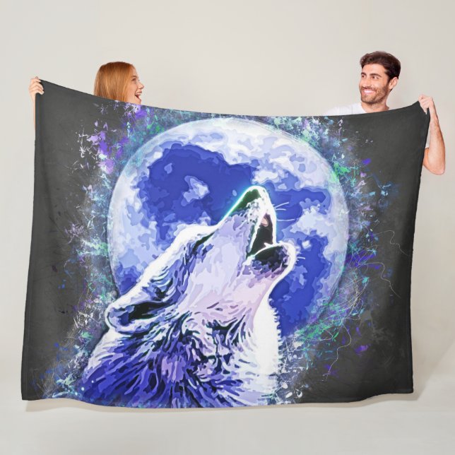 Wolf Fleece Blanket (Beispiel)