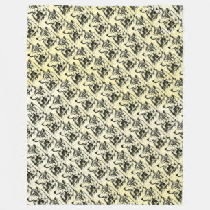 Wolf Fleecedecke