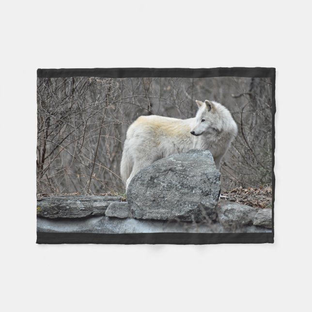 Wolf Fleecedecke (Vorderseite (Horizontal))