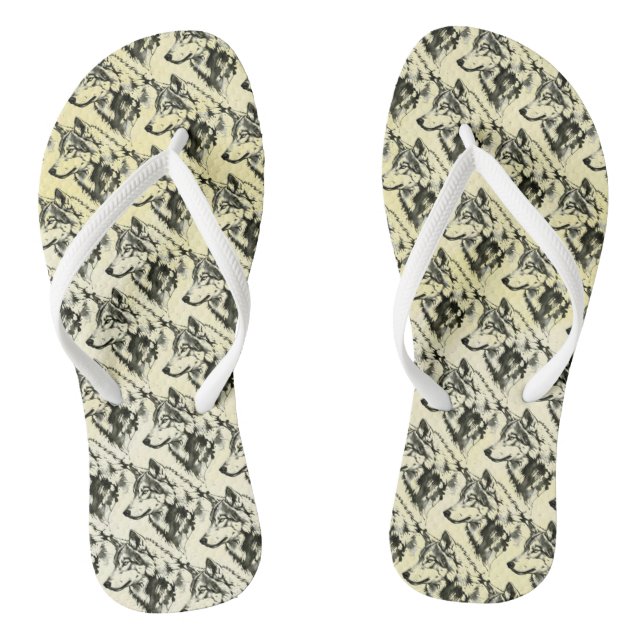 Wolf Flip Flops (Fußbett)