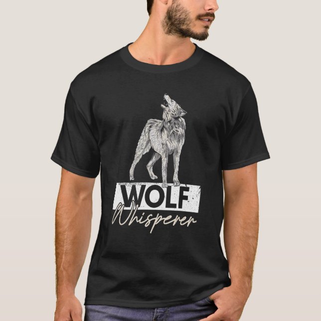 Wolf flüstert für einen Wolf T-Shirt (Vorderseite)