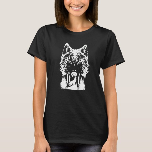 Wolf Forest Animal Wolves Wildlife Wolf T-Shirt (Vorderseite)