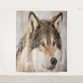 Wolf-Foto-süße Tier Wandteppich