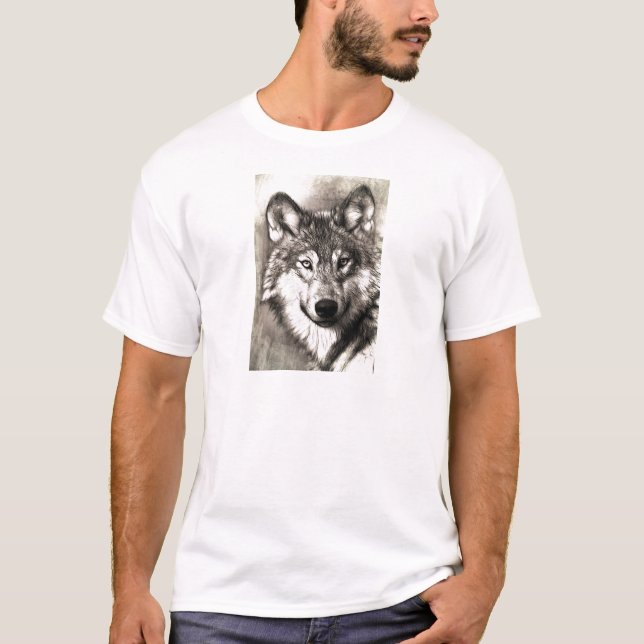 Wolf Fotografy Art Spirit Guide Animal Liebe T-Shirt (Vorderseite)