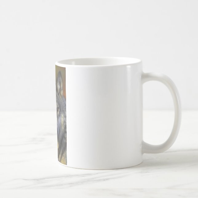 Wolf Fotografy Art Spirit Guide Animal Liebe Tasse (Rechts)