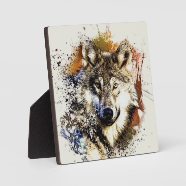 Wolf Fotoplatte (Vorderseite)