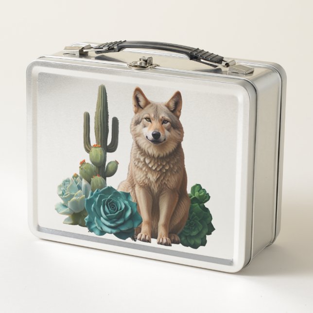 Wolf Four Metall Brotdose (Vorderseite)