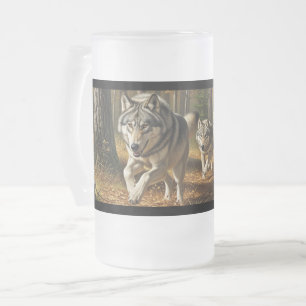Wolf-Frostglas-Tasse Stil 1 Mattglas Bierglas