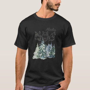 Wolf für Alaska-Urlaub T-Shirt