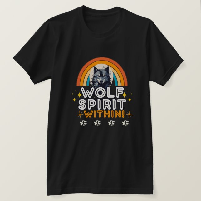 Wolf Geist im Inneren T-Shirt (Design vorne)