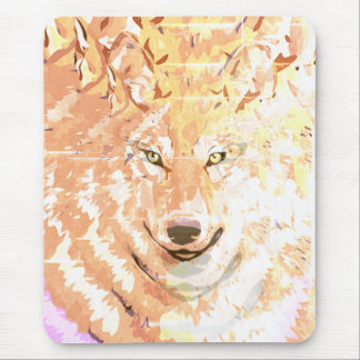 Wolf-Geist-Kunstwerk Mousepad